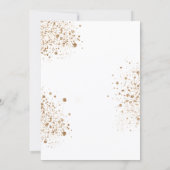 Vrijgezellenfeest eucalyptus greenery gold glitter kaart (Achterkant)