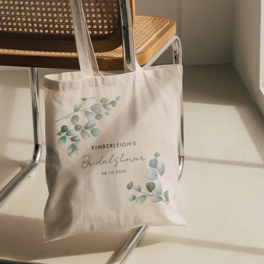 Vrijgezellenfeest Eucalyptus Greenery Script Tote Bag