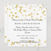 Vrijgezellenfeest Faux Gold Foil Glitter Lights Kaart (Voorkant / Achterkant)