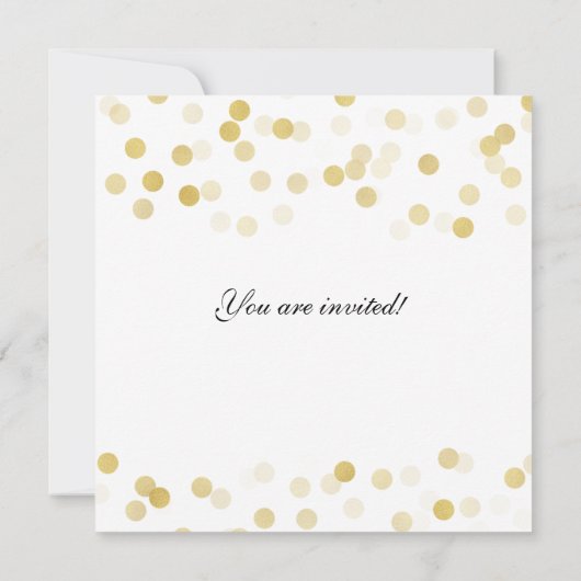 Vrijgezellenfeest Faux Gold Foil Glitter Lights Kaart (Achterkant)