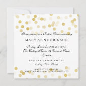 Vrijgezellenfeest Faux Gold Foil Glitter Lights Kaart (Voorkant)