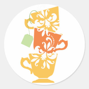 Vrijgezellenfeest Favor Sticker - Thee