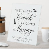 Vrijgezellenfeest First Comes Brunch Reclamebord Met Voetstuk (Insitu)