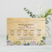 vrijgezellenfeest Floral Itinerary Bachelorette In Programma (Staand voorkant)