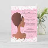 Vrijgezellenfeest Floral Pink Kaart (Staand voorkant)