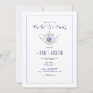 Vrijgezellenfeest Floral Tea Party Kaart