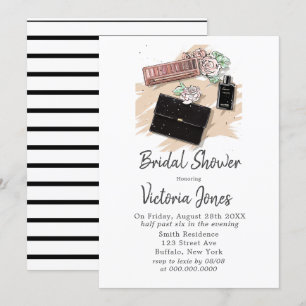 Vrijgezellenfeest Franse zwarte kleding Kaart