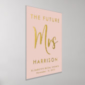 Vrijgezellenfeest Future Mrs Blush Pink Folie Afdrukken (Laagn)