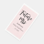 Vrijgezellenfeest Future Mrs Blush Pink Servet (Hoek)