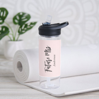 Vrijgezellenfeest Future Mrs Blush Pink Waterfles