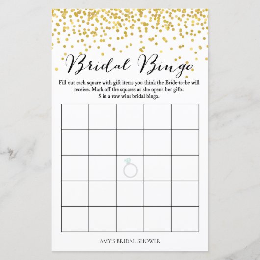 Vrijgezellenfeest game - Bridal Bingo (Voorkant)