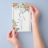 Vrijgezellenfeest Game Eggshell Blush raad het dre Flyer (Hand)