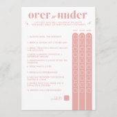 Vrijgezellenfeest game - over of onder programma (Voorkant)