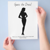 Vrijgezellenfeest Game Schets de trouwjurk Flyer (Hand)