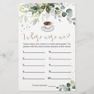 Vrijgezellenfeest Game waar we onze kaartbrochure  Flyer