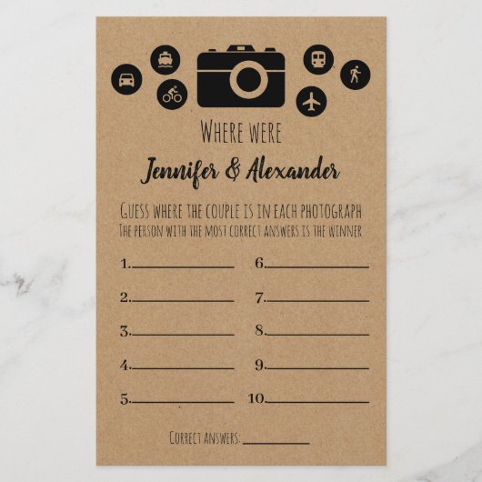 Vrijgezellenfeest game waar ze Kaart (Voorkant)