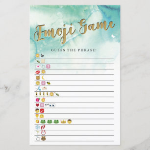 Vrijgezellenfeest games raden de Emoji Game Blue G