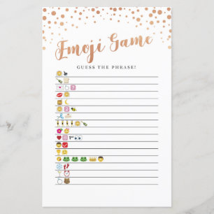 Vrijgezellenfeest Games raden de Emoji Game Roos G