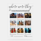 Vrijgezellenfeest Games WAAR ZE WAREN Acryl Bord (Voorkant)