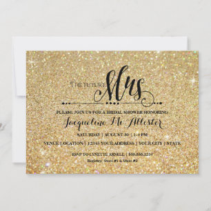 Vrijgezellenfeest Gold Glitter Future Mrs Modern F Kaart