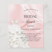 Vrijgezellenfeest goot roze jurk flyer (Voorkant)