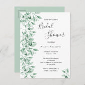 Vrijgezellenfeest greenery botanical call script briefkaart (Voorkant / Achterkant)