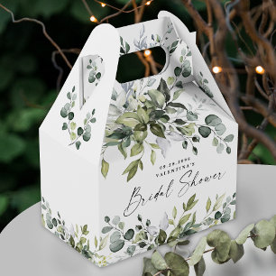 Vrijgezellenfeest Greenery Elegant Leafy Waterverf Bedankdoosjes