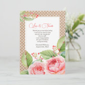 Vrijgezellenfeest - Hartelijk dank - Aangepaste fo Bedankkaart (Staand voorkant)