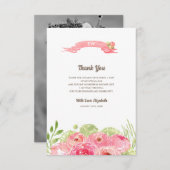 Vrijgezellenfeest - Hartelijk dank - Aangepaste fo Bedankkaart (Voorkant / Achterkant)