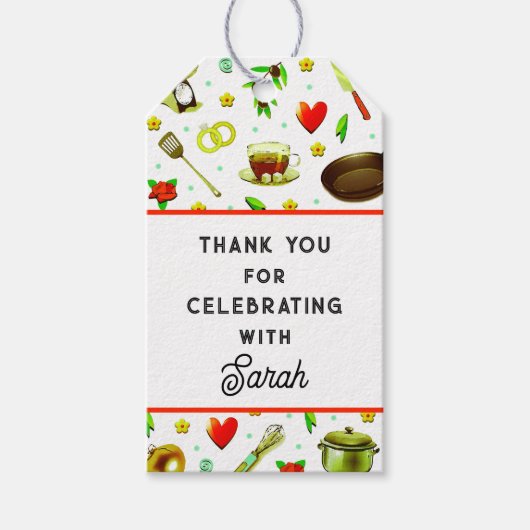 Vrijgezellenfeest Hartelijk dank Cadeaulabel (Voorkant)