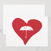 vrijgezellenfeest Heart Kaart (Voorkant / Achterkant)
