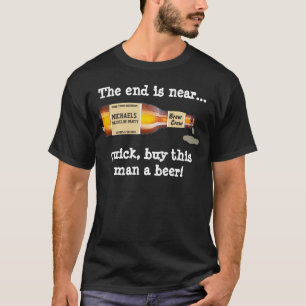 Vrijgezellenfeest Het einde is nabij, bier T-shirt