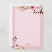 vrijgezellenfeest Hibiscus Uitnodiging (Achterkant)