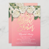 Vrijgezellenfeest Hydrangea Flowers String Lights Kaart (Voorkant / Achterkant)