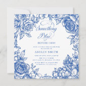 Vrijgezellenfeest iets blauw voordat ik dat doe kaart (Voorkant)