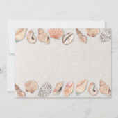 vrijgezellenfeest IJerroute Shells Ocean Beach Wed Kaart (Achterkant)