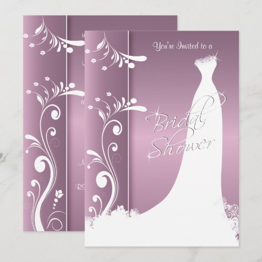 vrijgezellenfeest in een prachtige lavenaarsuitnod kaart (Voorkant / Achterkant)