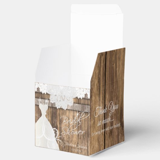 Vrijgezellenfeest in Rustiek Hout en Kant Design Bedankdoosjes (Geopend)