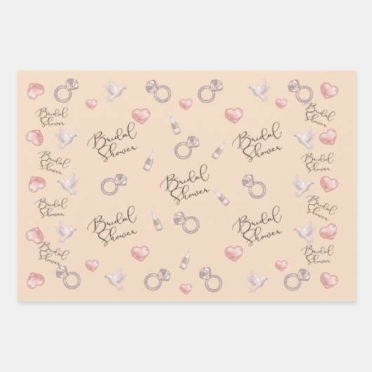 Vrijgezellenfeest inpakpapier vel (Voorkant)