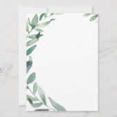 vrijgezellenfeest Invite - Greenery Wedding Kaart (Achterkant)