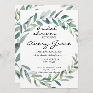 vrijgezellenfeest Invite - Greenery Wedding Kaart