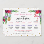 Vrijgezellenfeest Itinerary Aloha Flamingo Pineapp Programma (Voorkant / Achterkant)