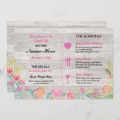 vrijgezellenfeest Itinerary Rustic Dinner Bachelor Programma (Voorkant / Achterkant)