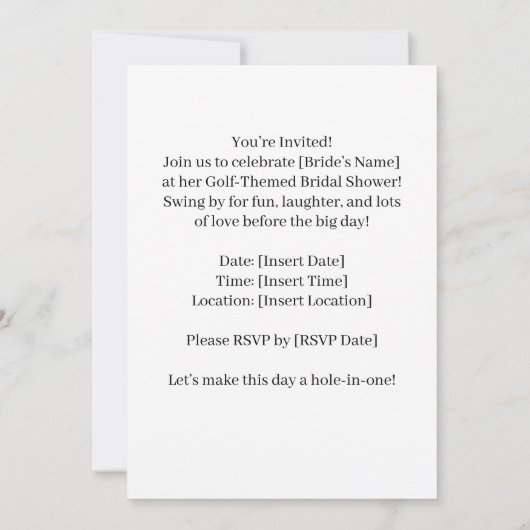 Vrijgezellenfeest Kaart (Achterkant)