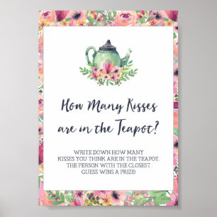 Vrijgezellenfeest Kisses in het theepot Poster