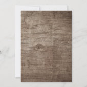 Vrijgezellenfeest Lantaarns & strings Rustic Wood Kaart (Achterkant)