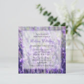 Vrijgezellenfeest Lavender Flowers Kaart (Staand voorkant)