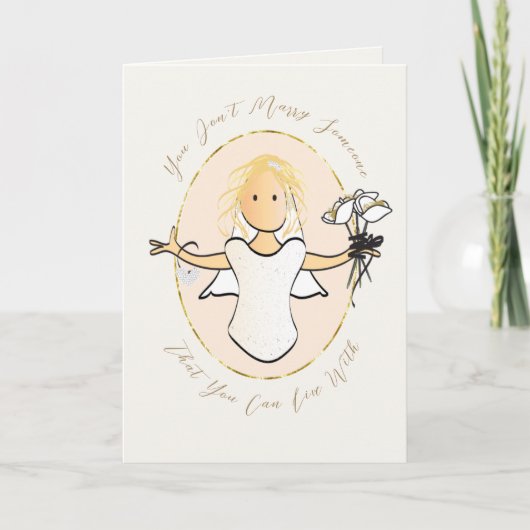 Vrijgezellenfeest Lief Schattige Funny Gefelicitee Kaart (Voorkant)