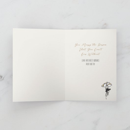 Vrijgezellenfeest Lief Schattige Funny Gefelicitee Kaart (Binnen)