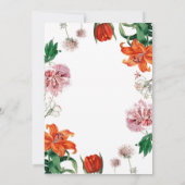 Vrijgezellenfeest Lily Floral Kaart (Achterkant)